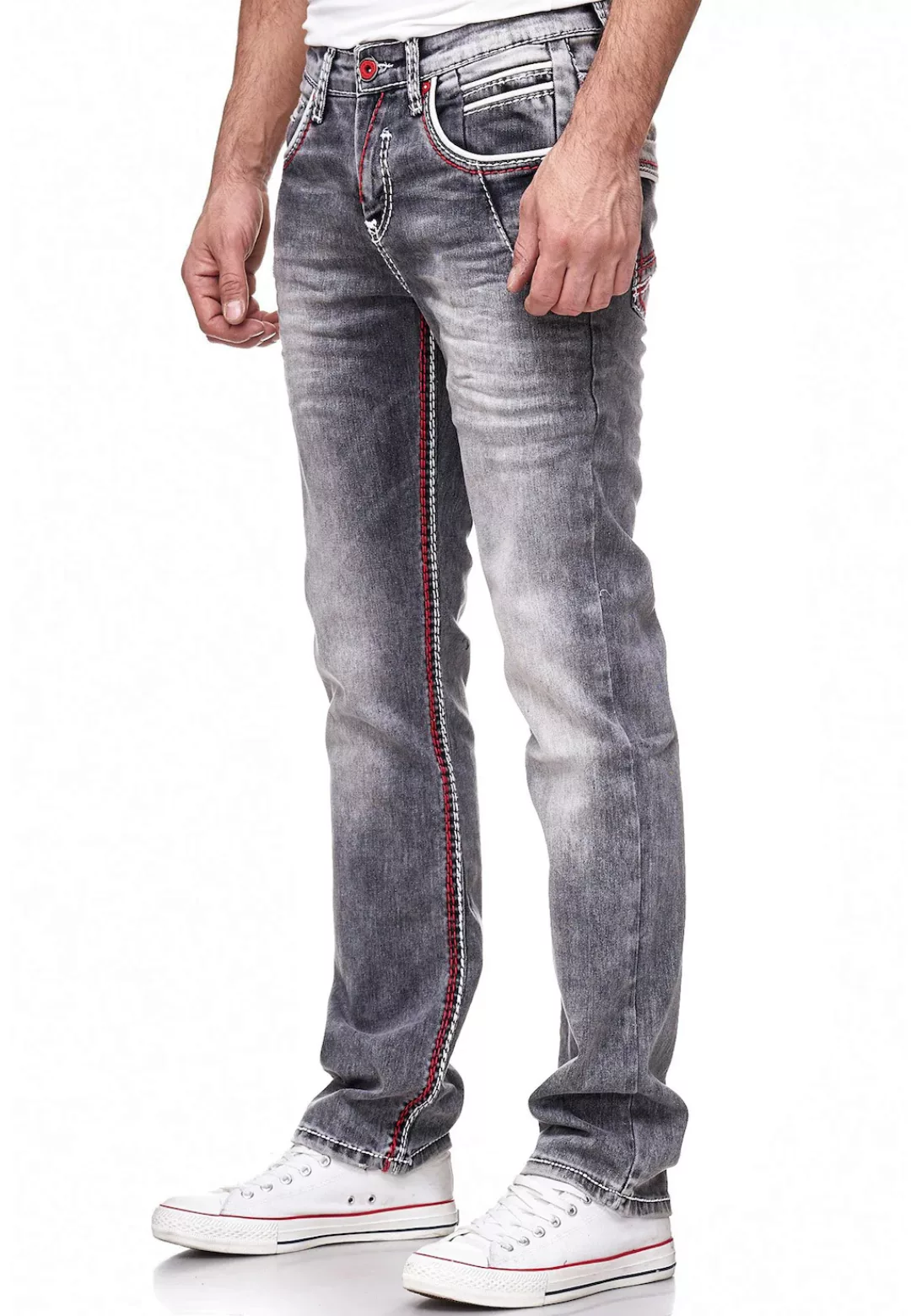 Rusty Neal Straight-Jeans "NEW YORK 45", mit trendigen Kontrastnähten günstig online kaufen