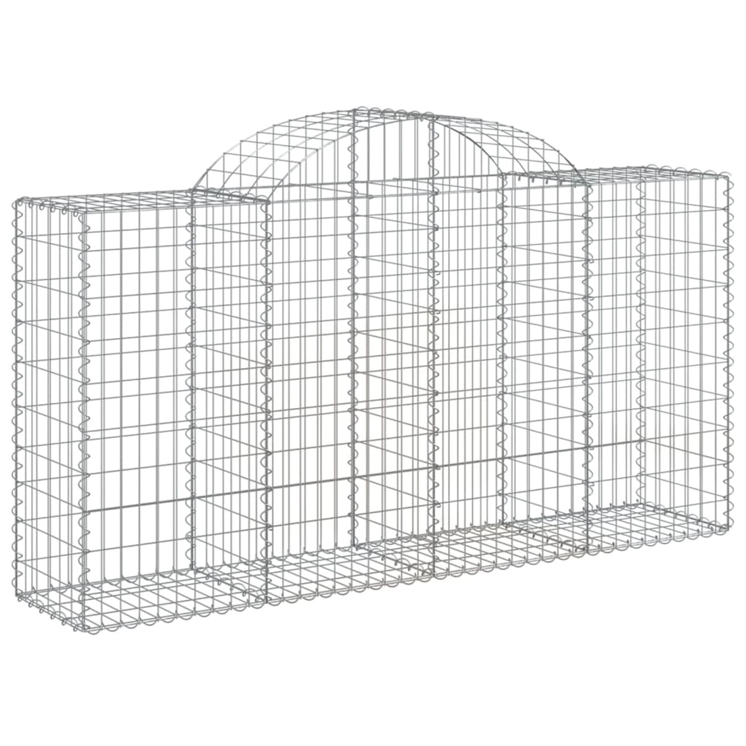 vidaXL Gabionen mit Hochbogen 30 Stk 200x50x100/120cm Eisen 1671005 günstig online kaufen