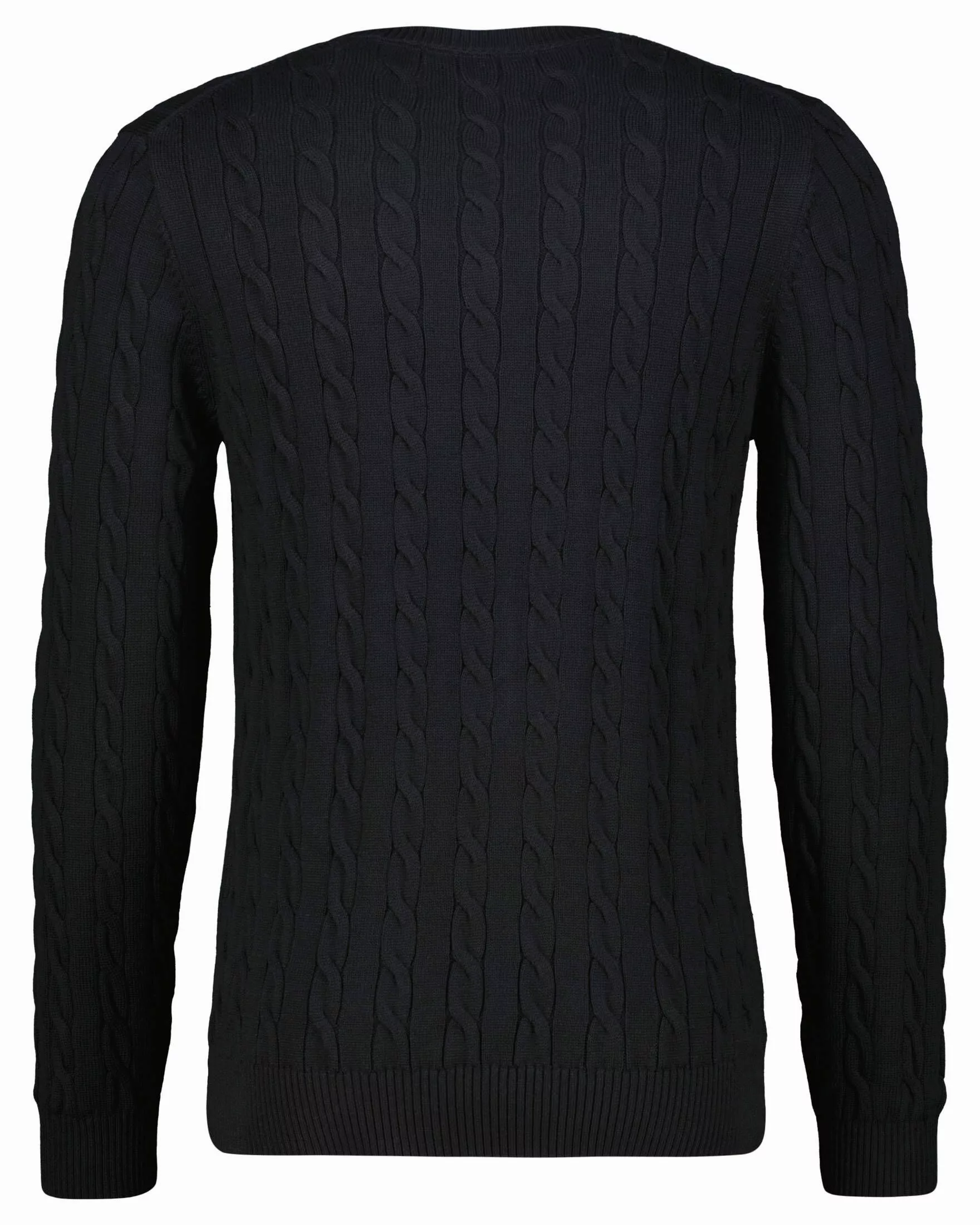 Gant Strickpullover "COTTON CABLE C-NECK", mit Wappen-Logostickerei auf der günstig online kaufen