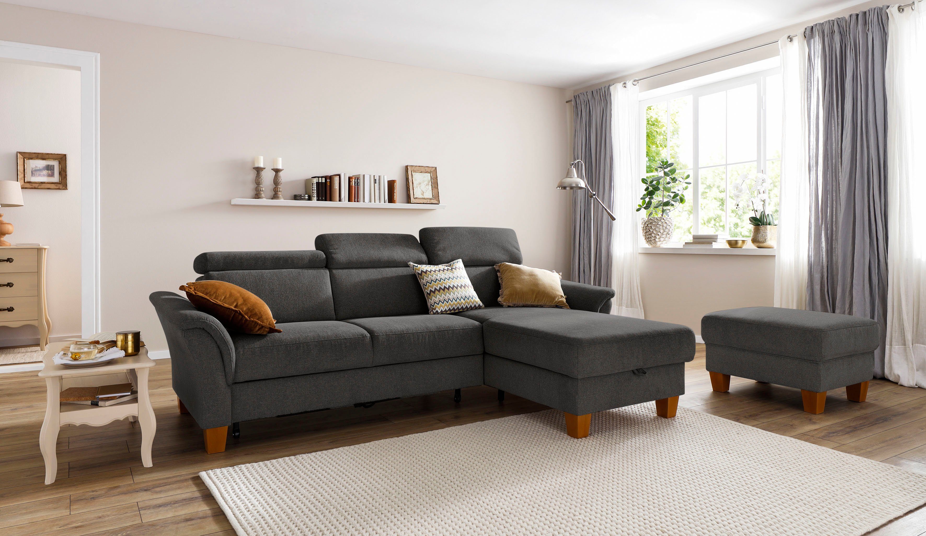 Home affaire Ecksofa Conville L-Form, Federkern, günstig online kaufen