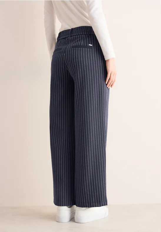 Gestreifte Wide Leg Hose günstig online kaufen