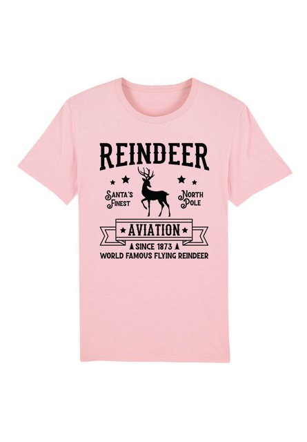 F4NT4STIC T-Shirt Reindeer Aviation Retro Weihnachts Sign Premium Qualität günstig online kaufen