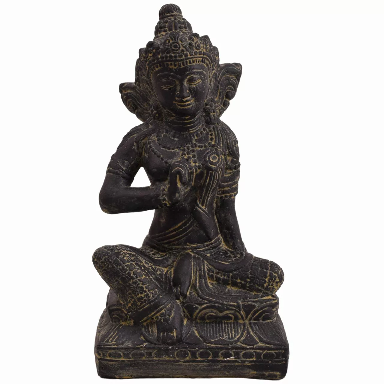 Garten Skulptur Sitzende Göttin Tara 35 Cm günstig online kaufen