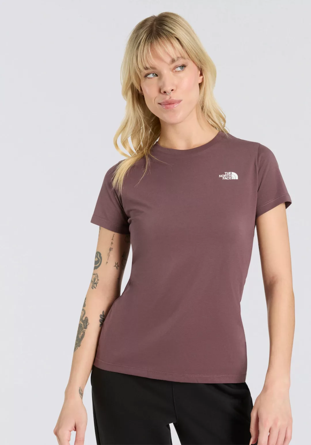 The North Face T-Shirt "W S/S SIMPLE DOME SLIM TEE", (1 tlg.) günstig online kaufen