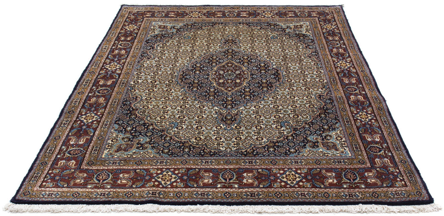 morgenland Wollteppich »Moud Durchgemustert Beige 234 x 167 cm«, rechteckig günstig online kaufen