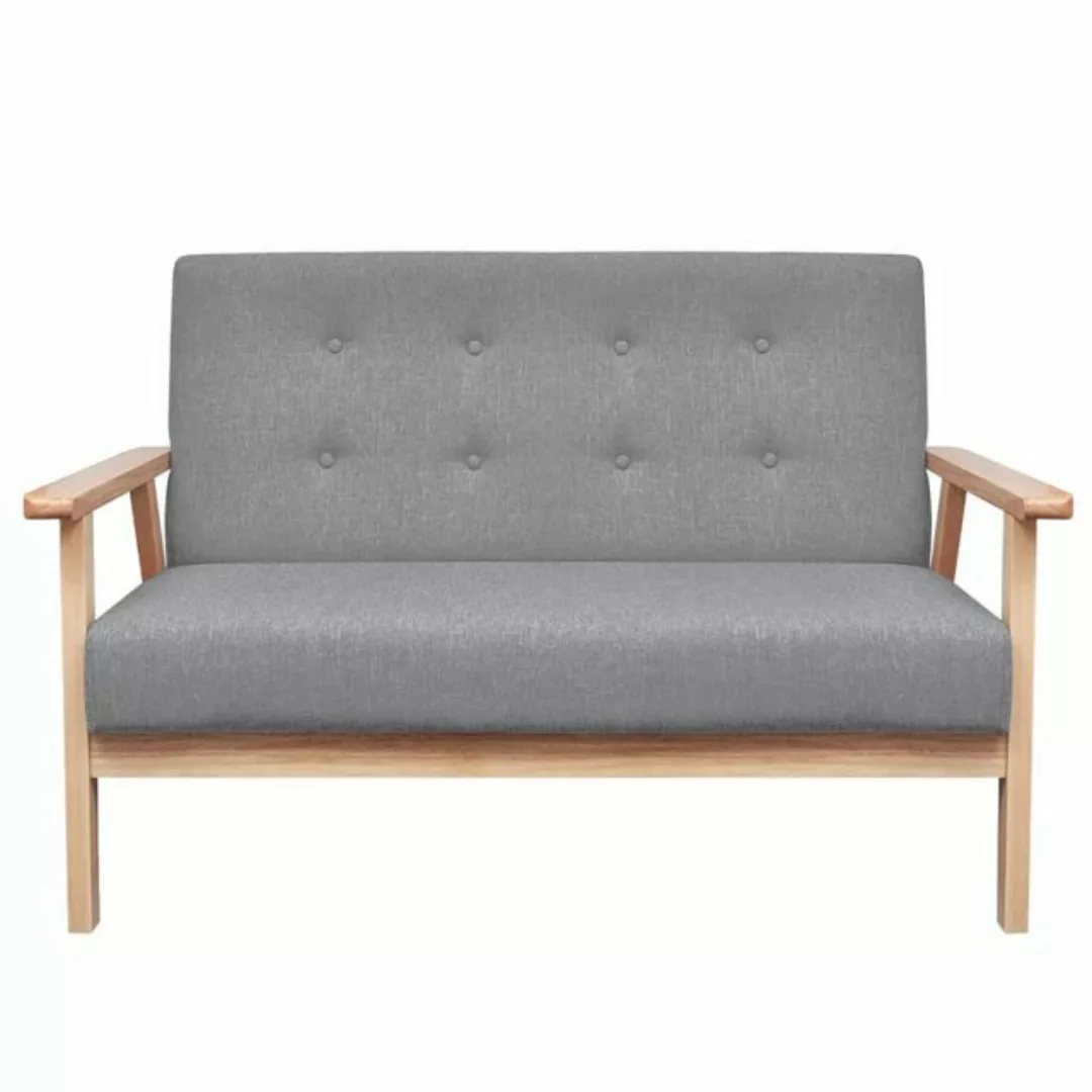 2-sitzer-sofa Stoff Hellgrau günstig online kaufen