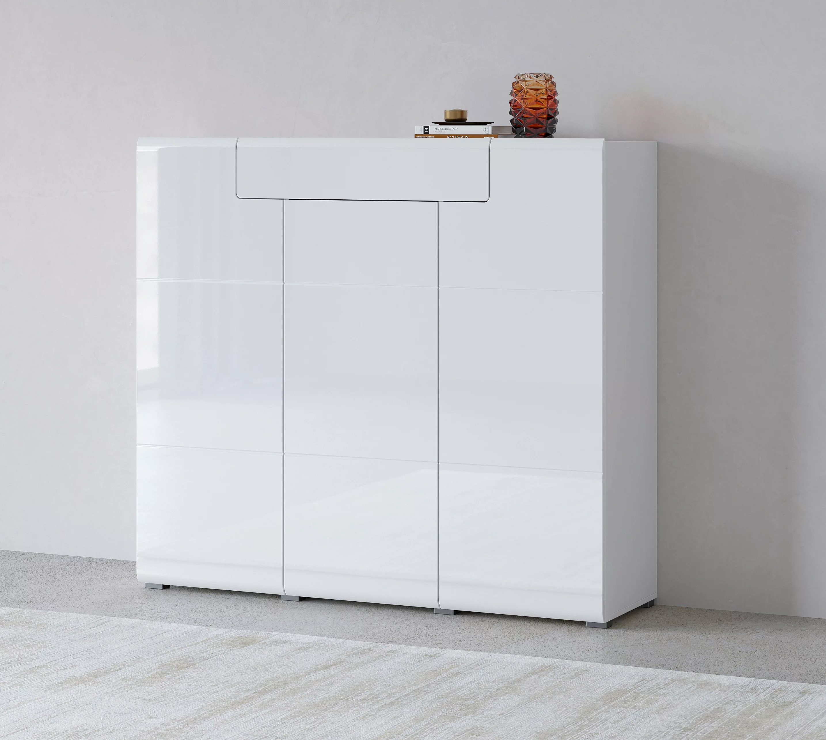 INOSIGN Highboard "Toledo,Breite 147,5 cm,trendige Hochkommode mit 3 Türen günstig online kaufen