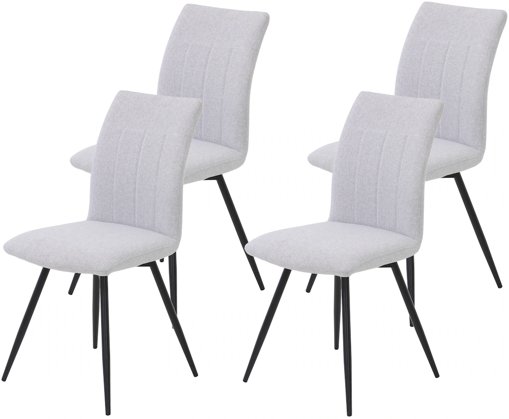 HELA Drehstuhl "Vierfußstuhl RIO", (Set), 4 St., Webstoff, Esszimmerstuhl, günstig online kaufen