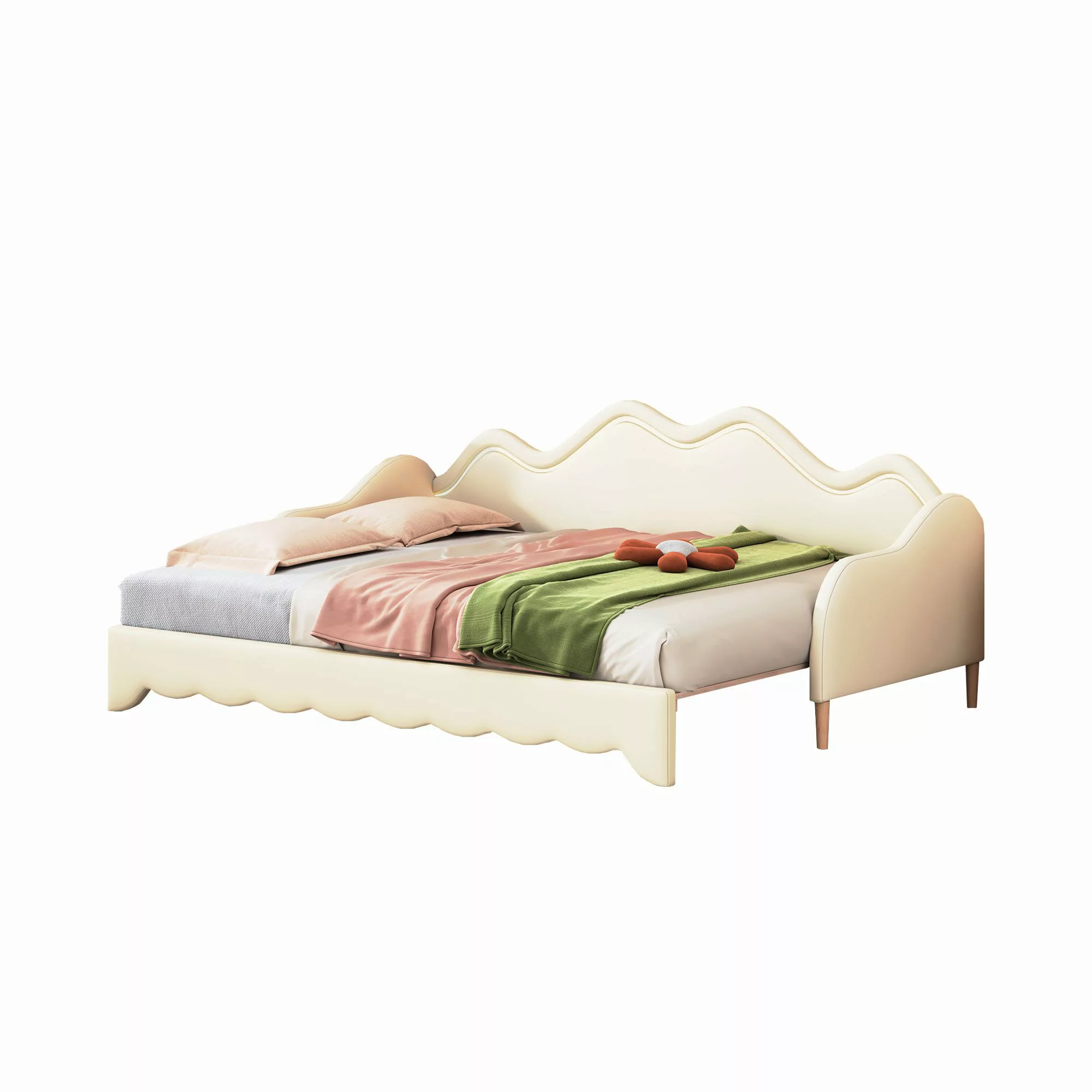 Flieks Daybett, LED Tagesbett Polsterbett Schlafsofa günstig online kaufen