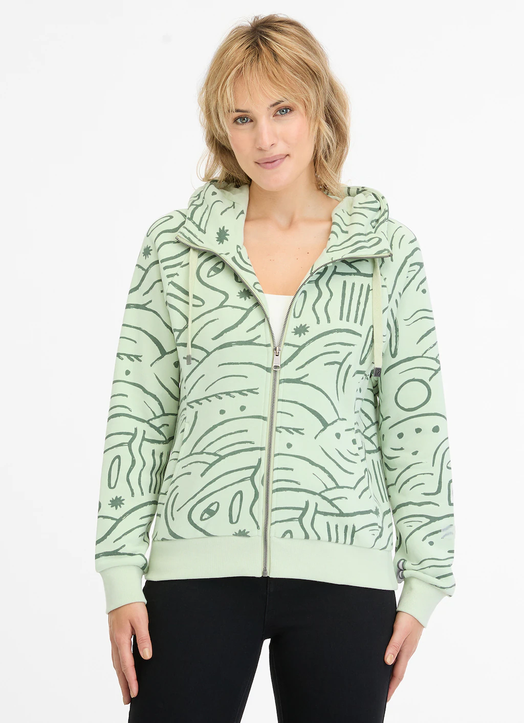 Ragwear Sweatjacke "FLLAWIA PRINT" günstig online kaufen