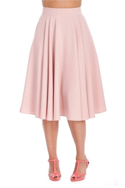 Banned A-Linien-Rock Sway Swing Rosa Retro Vintage Skirt günstig online kaufen