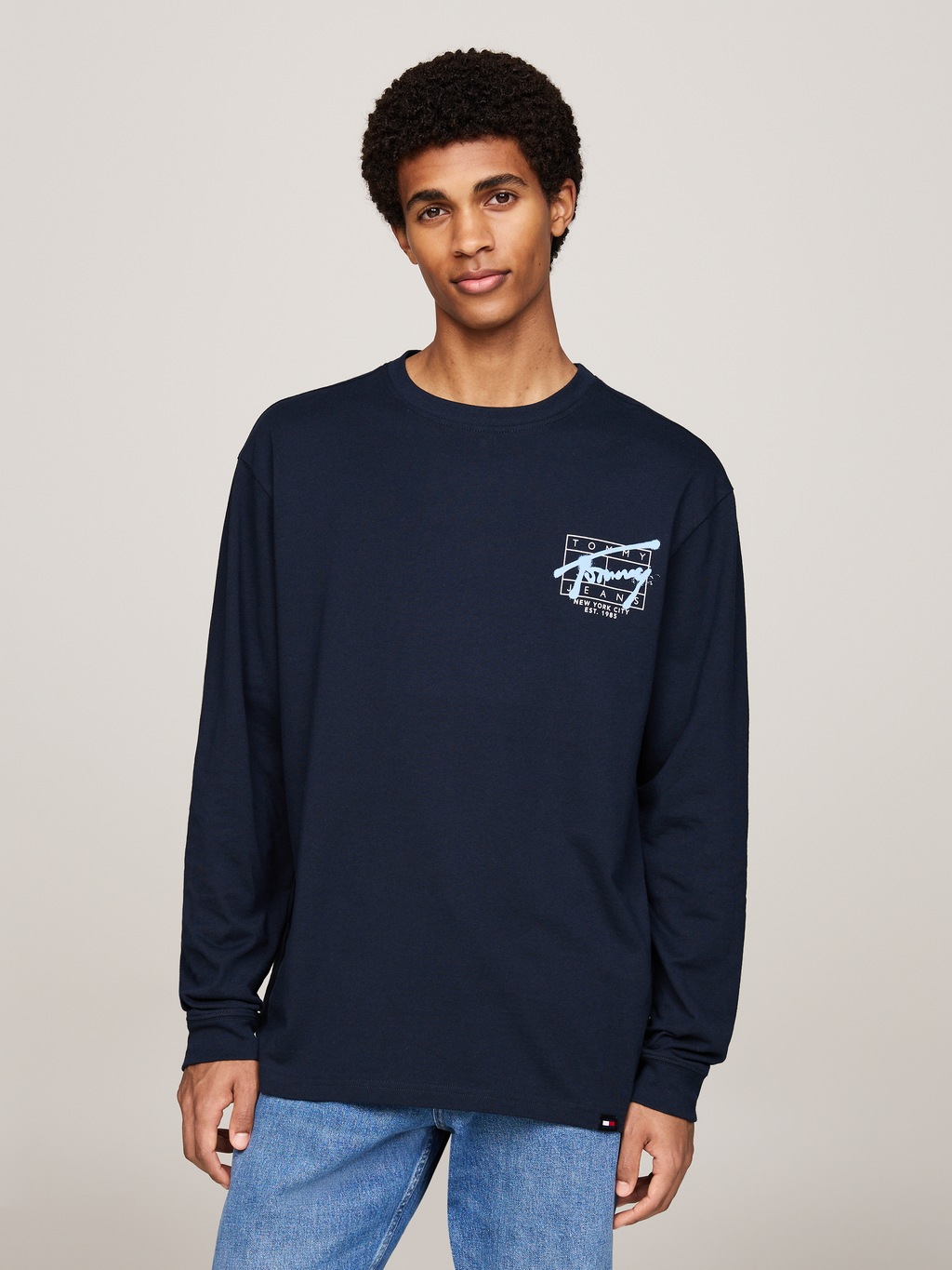 Tommy Jeans Langarmshirt "TJM REG SPRAY TEE LS EXT", mit großem Rückenprint günstig online kaufen