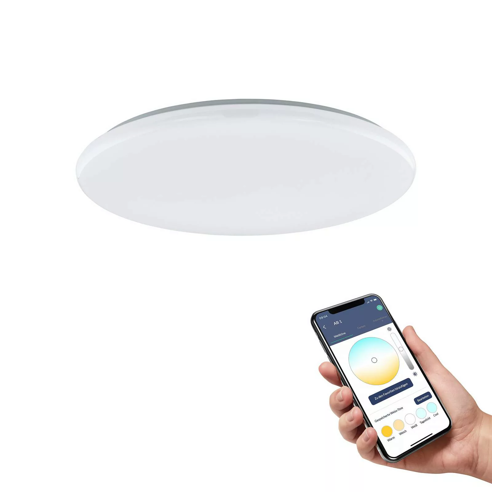 EGLO connect Totari-Z LED-Deckenleuchte, weiß 56cm günstig online kaufen