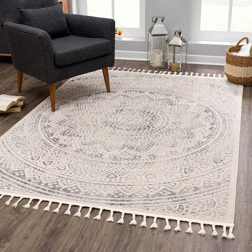 Carpet City Teppich »Art 1652«, rechteckig, Kurzflor, Ornamenten-Muster, Bo günstig online kaufen
