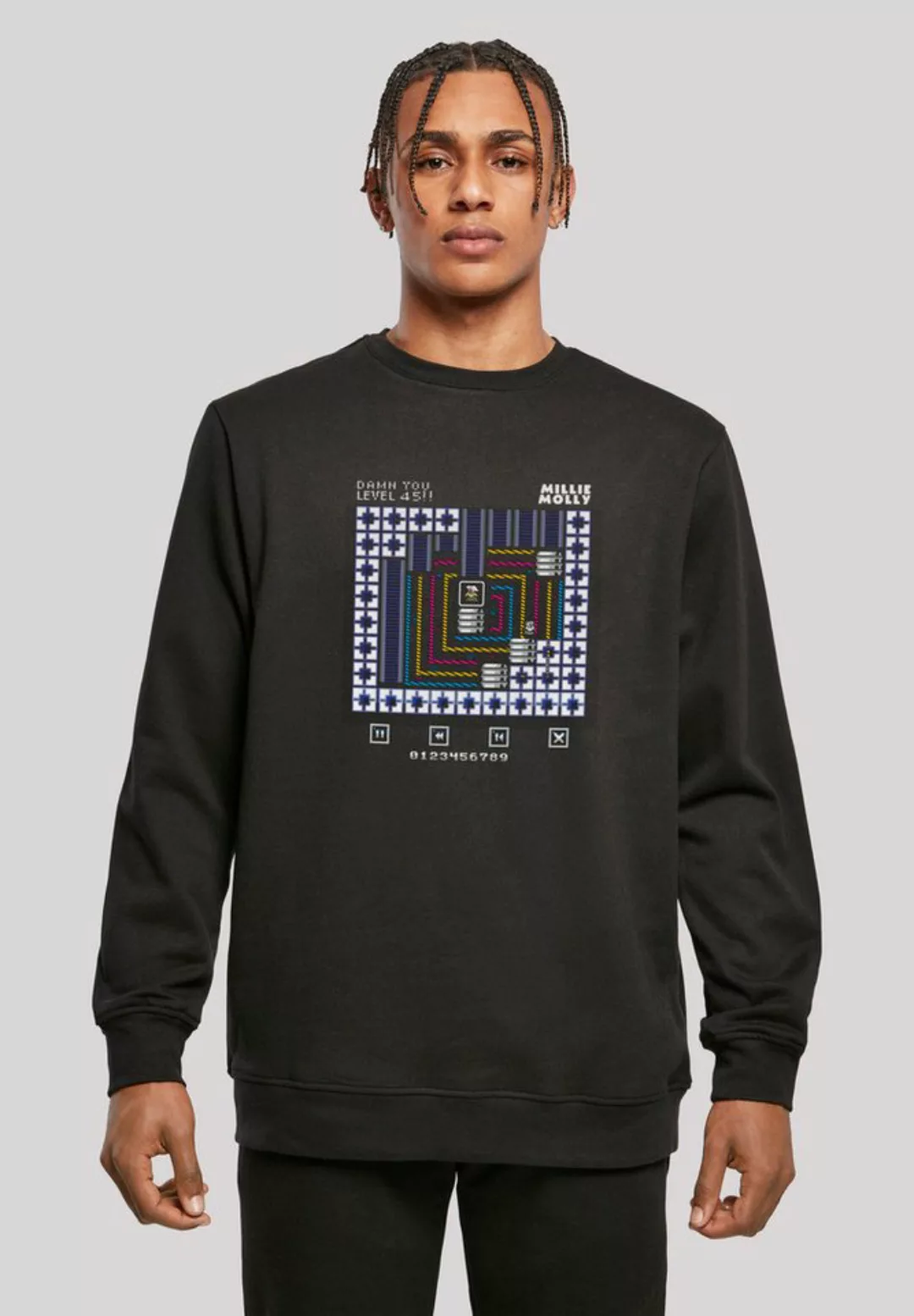 F4NT4STIC Kapuzenpullover "Retro Gaming Level 45", Print günstig online kaufen