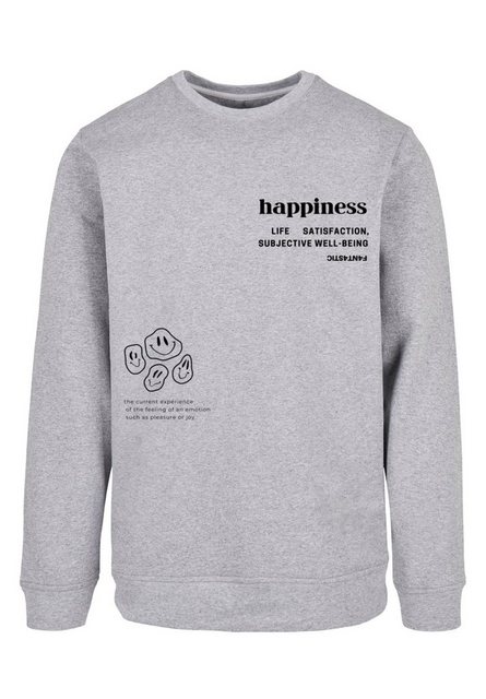 F4NT4STIC Kapuzenpullover happiness CREWNECK Print günstig online kaufen