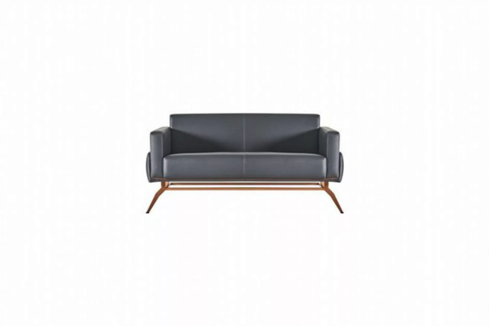 JVmoebel 2-Sitzer Sofa 2-Sitzer Schwarz Modern Design Einfarbig Arbeitszimm günstig online kaufen