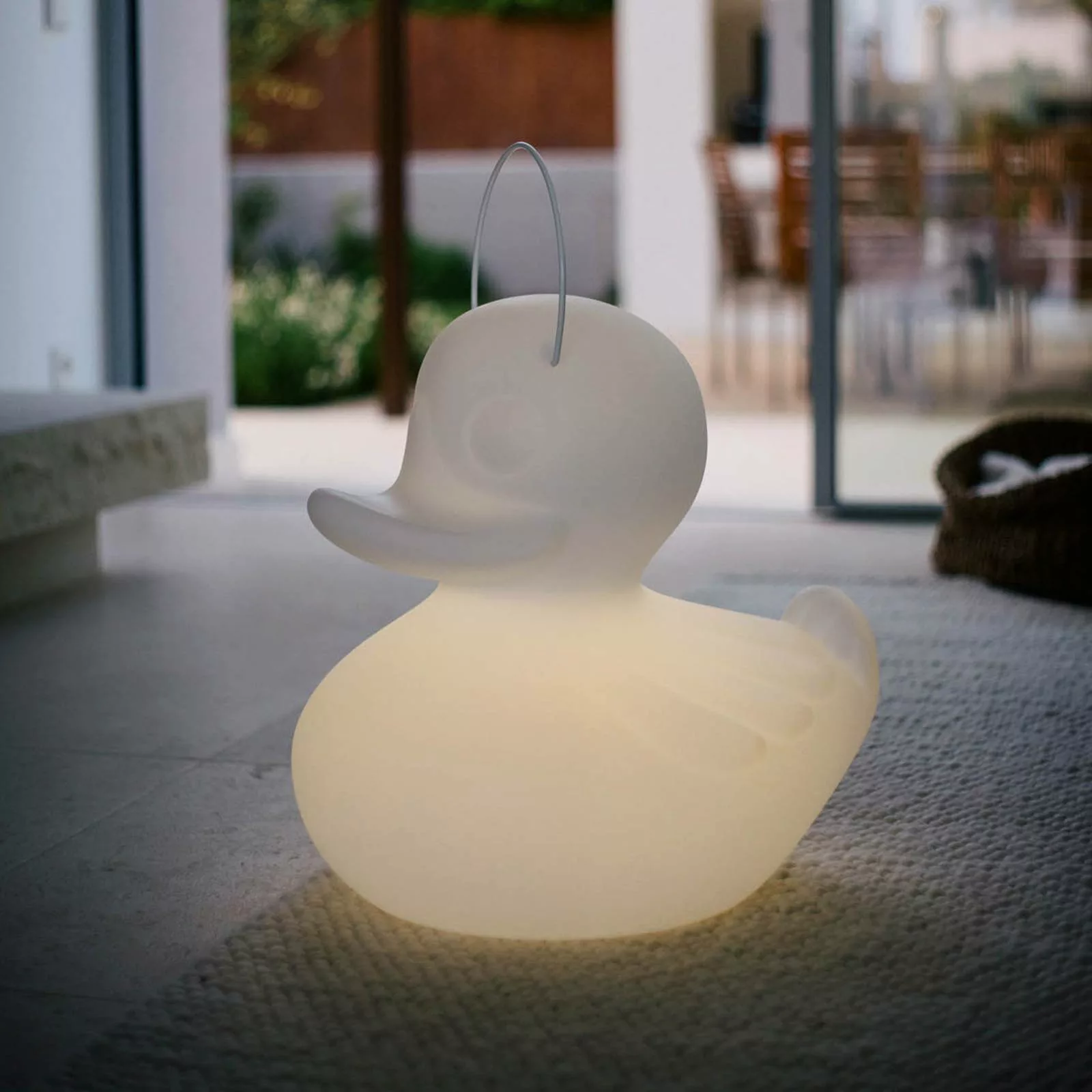 LED-Designleuchte DUCK-DUCK XL für außen in Weiß günstig online kaufen