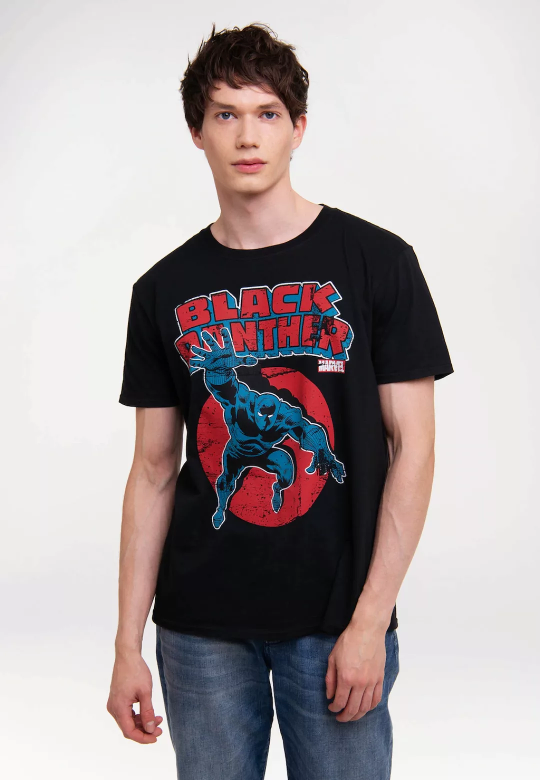 LOGOSHIRT T-Shirt "Marvel - Black Panther", mit Black Panther-Print günstig online kaufen