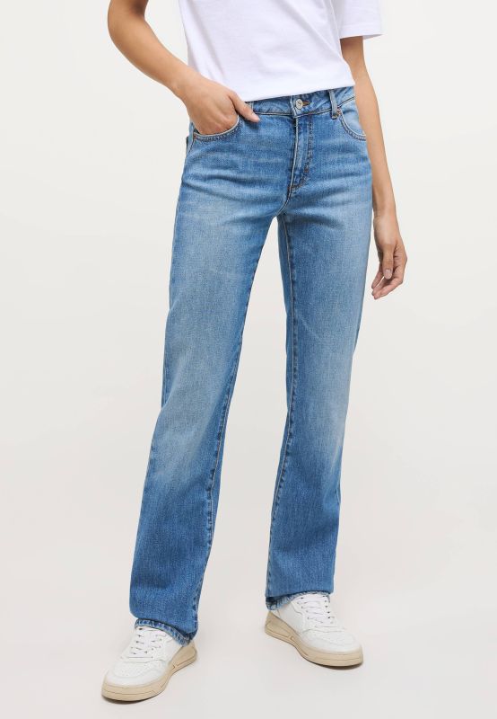 Mustang Jeans Crosby Relaxed Straight classic blue extra lang günstig online kaufen