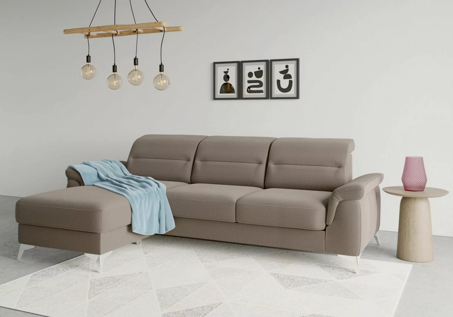 sit&more Ecksofa Sinatra L-Form, mit Recamiere, optinal mit Kopfteilverstel günstig online kaufen