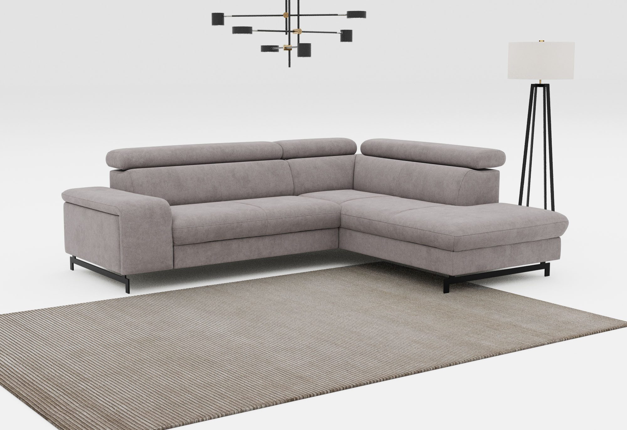 COTTA Ecksofa "Emma L-Form", mit Kopfteilverstellung, wahlweise mit Bettfun günstig online kaufen