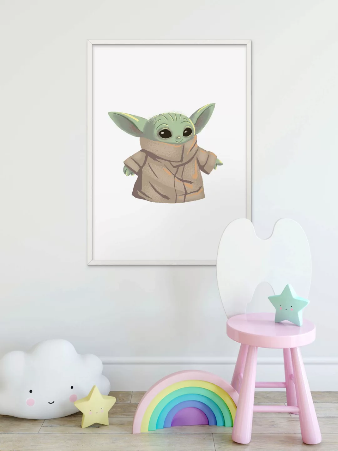 Komar Wandbild "Mandalorian The Child Cutie", Disney-Star Wars, (1 St.), Ki günstig online kaufen