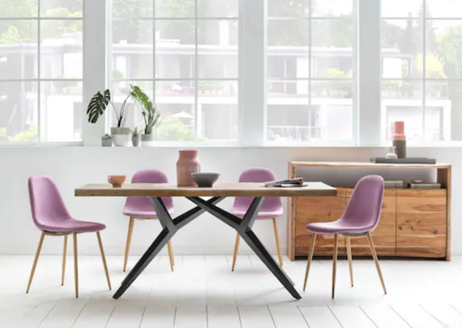 SIT Esstisch "Tables", mit elegantem Metallgestell, Shabby Chic, Vintage günstig online kaufen