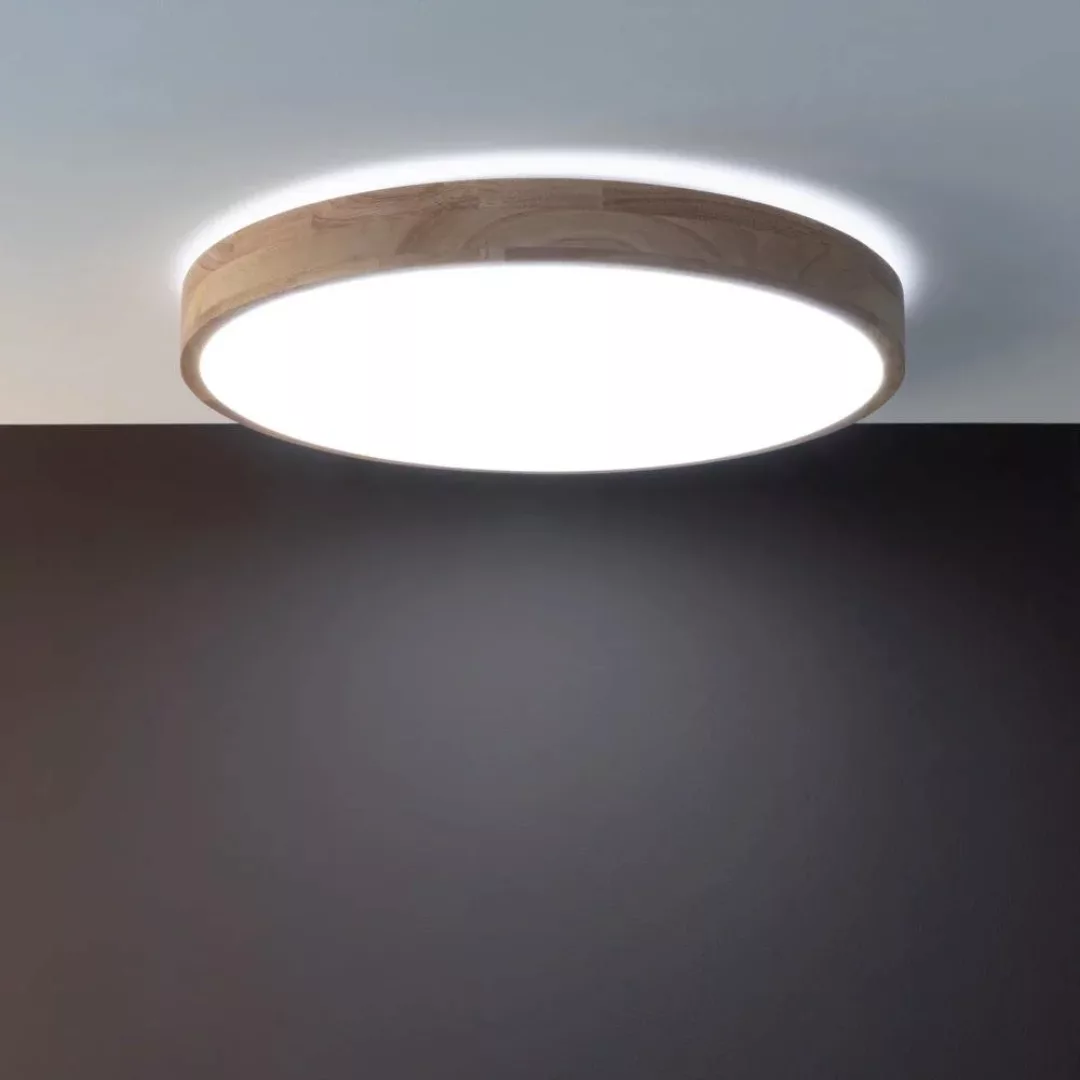 LED Deckenleuchte Slimline in Natur-hell und Weiß 60W 6300lm günstig online kaufen