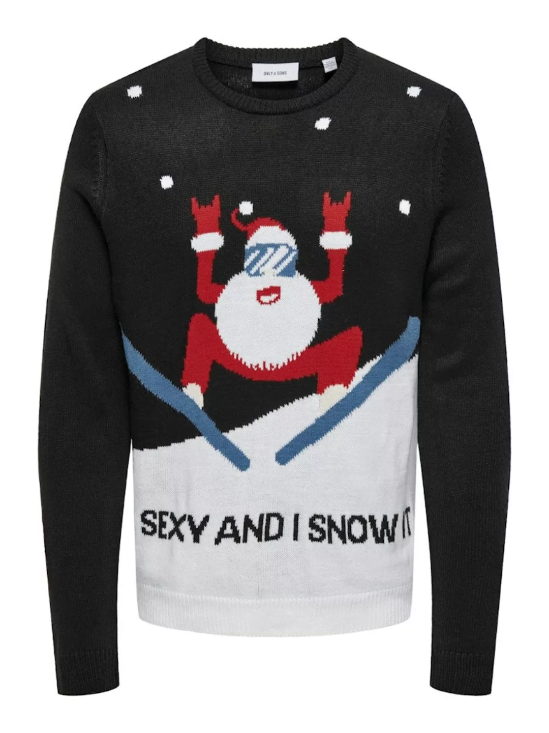 ONLY & SONS Weihnachtspullover - Stylischer ONSXMAS REG 5 Allover Crew Knit günstig online kaufen