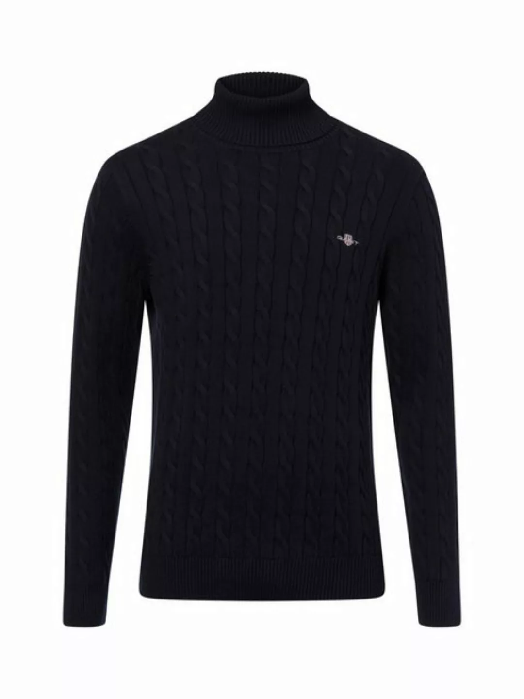 Gant Rollkragenpullover Zopfstrick Rollkragenpullover aus Baumwolle günstig online kaufen