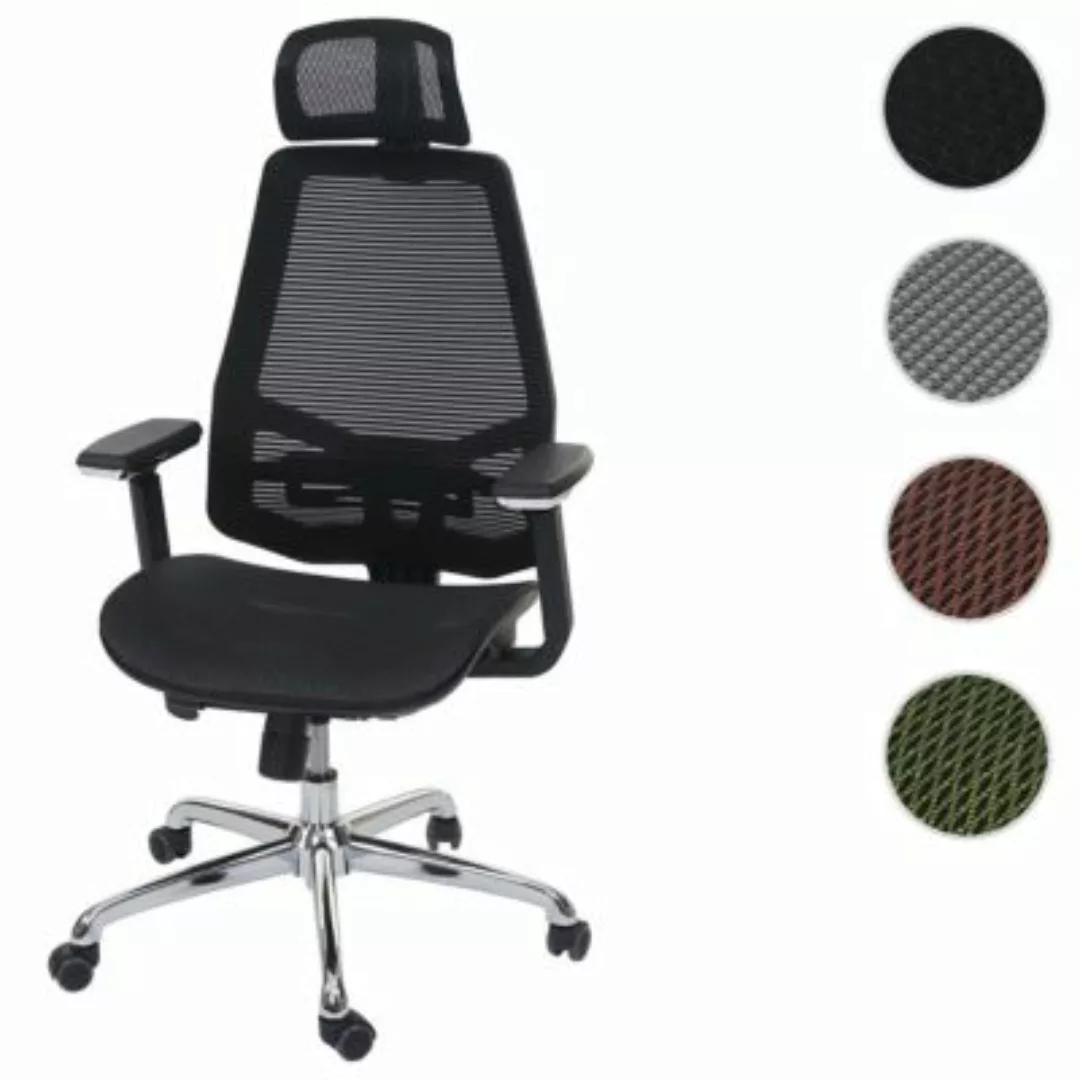 HWC Mendler Bürostuhl mit Sliding-Funktion schwarz günstig online kaufen