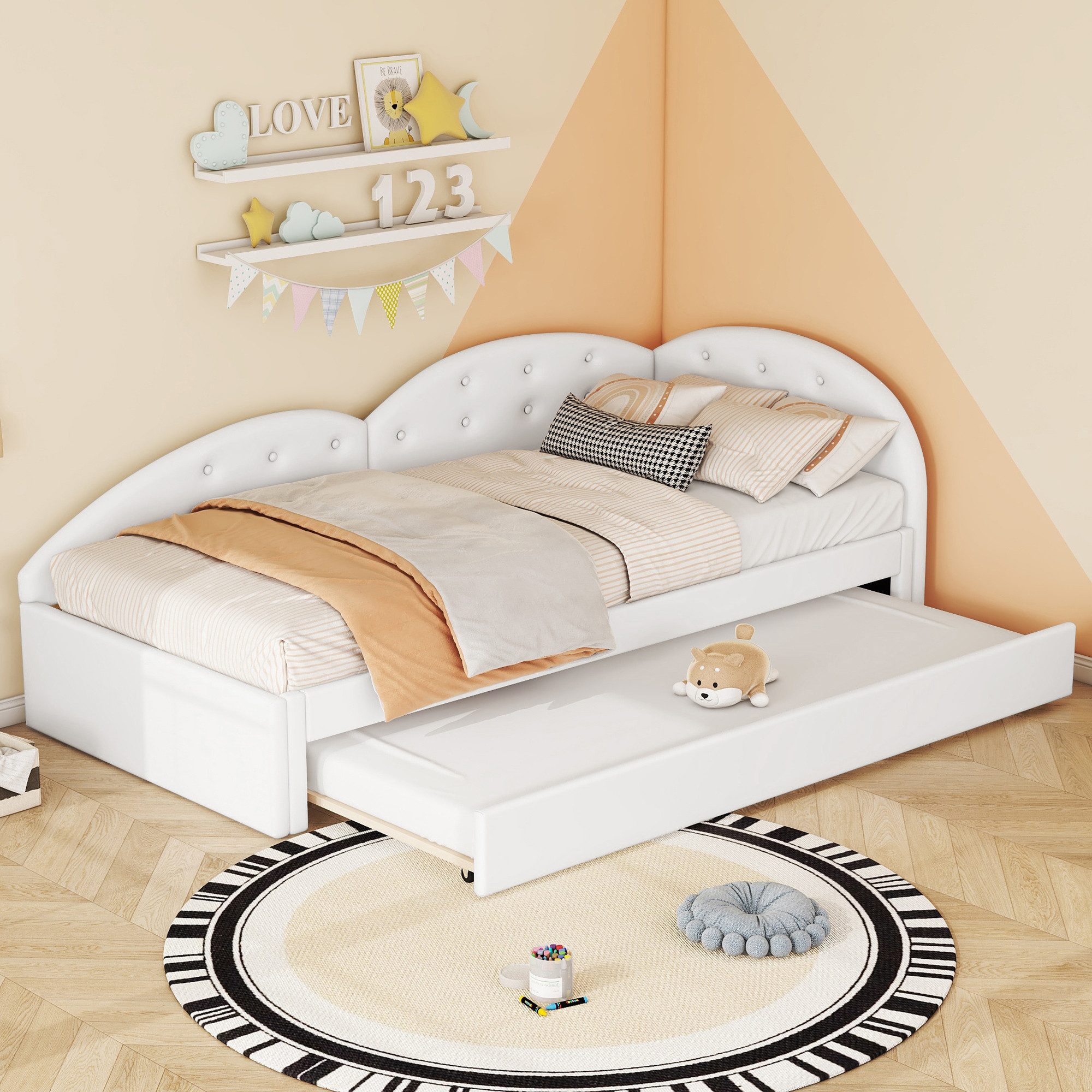 Flieks Daybett, Schlafsofa Polsterbett Einzelbett 90x200cm günstig online kaufen
