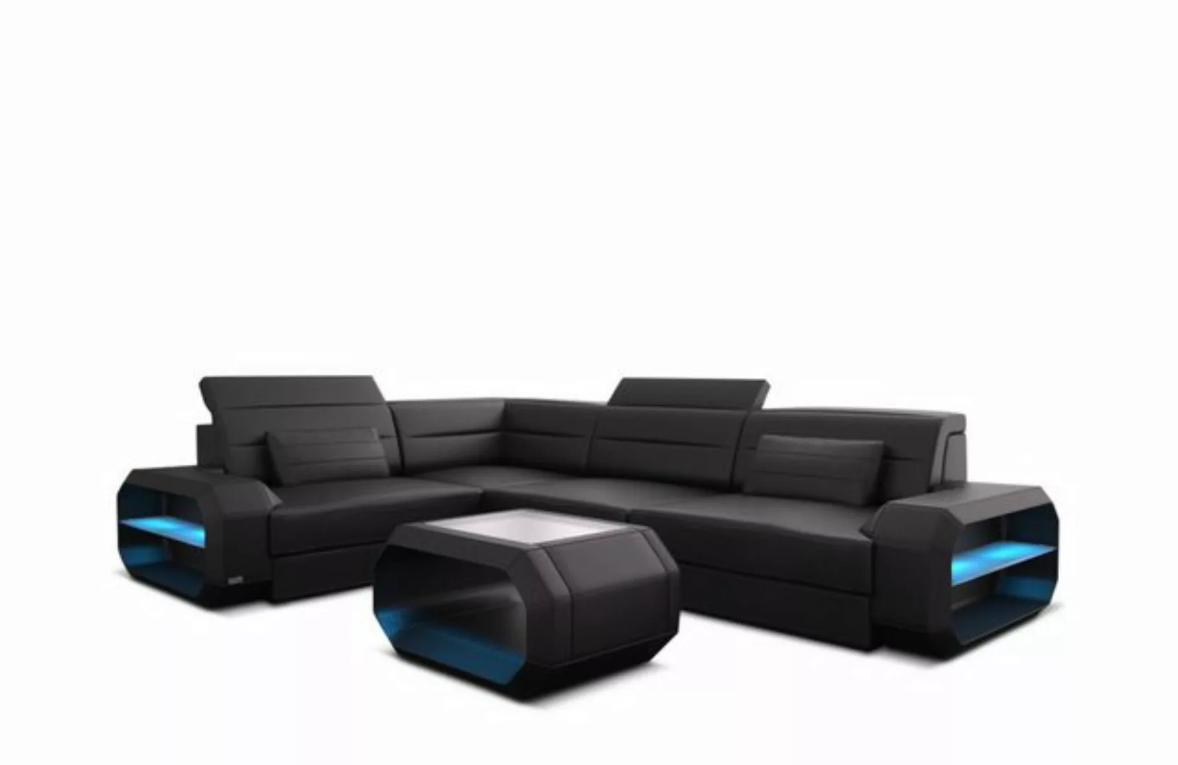 Sofa Dreams Ecksofa Sofa Leder Ledercouch Verona L Form Ledersofa, Couch, m günstig online kaufen