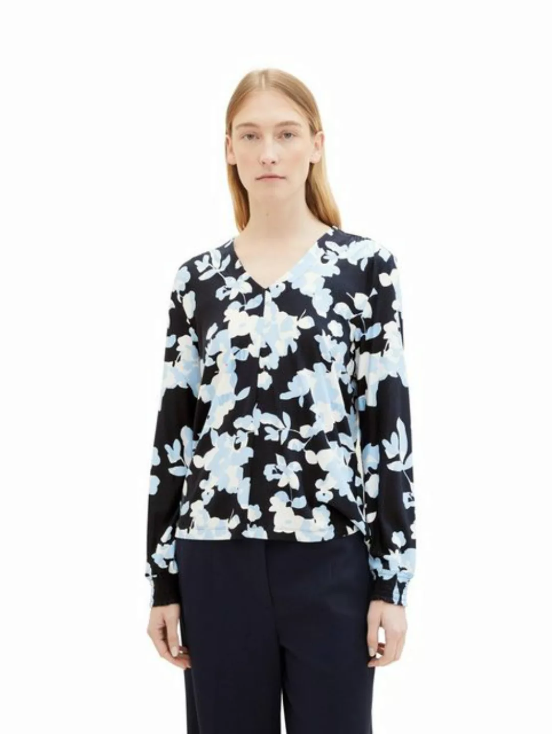 TOM TAILOR Blusenshirt mit Allover-Print günstig online kaufen