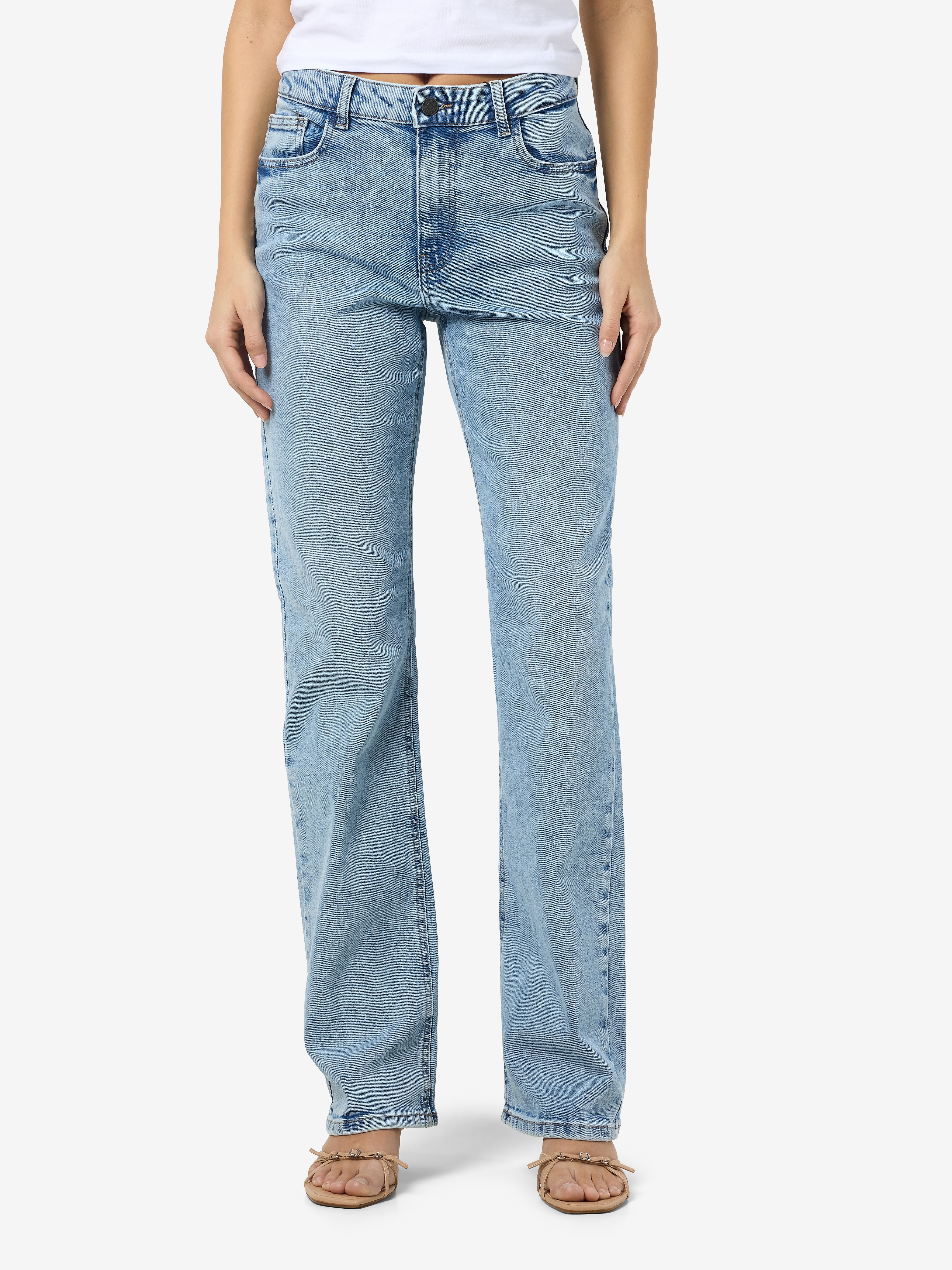 Noisy may High-waist-Jeans "NMMONICA HW STRAIGHT JEAN AZ359LB NOOS" günstig online kaufen