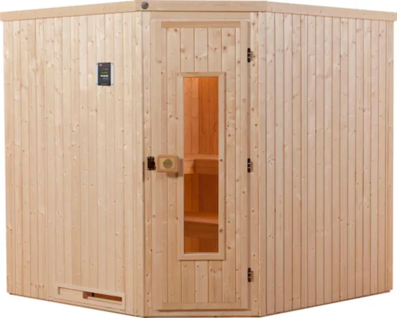 weka Sauna »Varberg«, (Set), 7,5 kW Bio-Ofen mit digitaler Steuerung günstig online kaufen