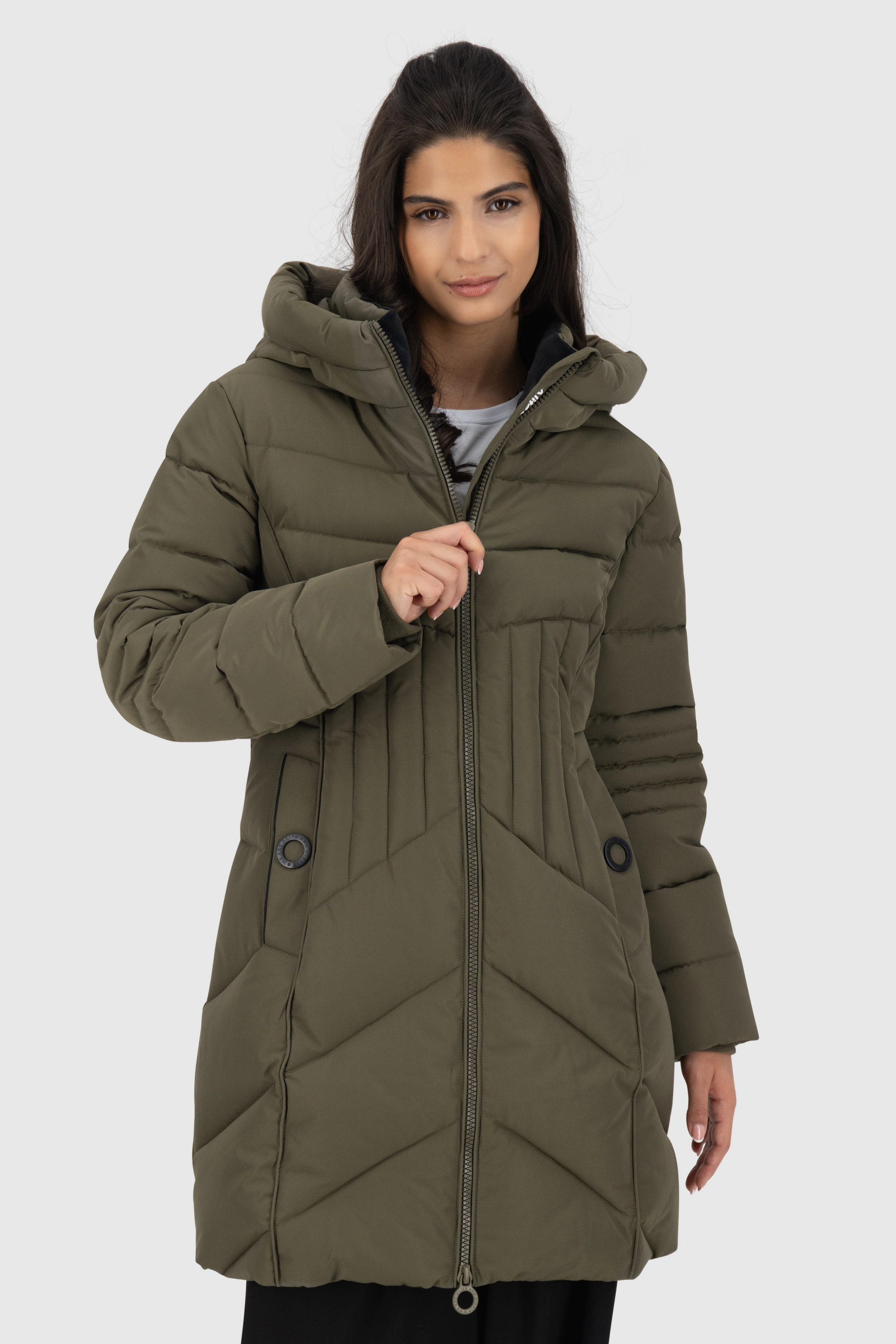 Alife & Kickin Winterjacke "PriscillaAK A Puffer Parka Damen" günstig online kaufen