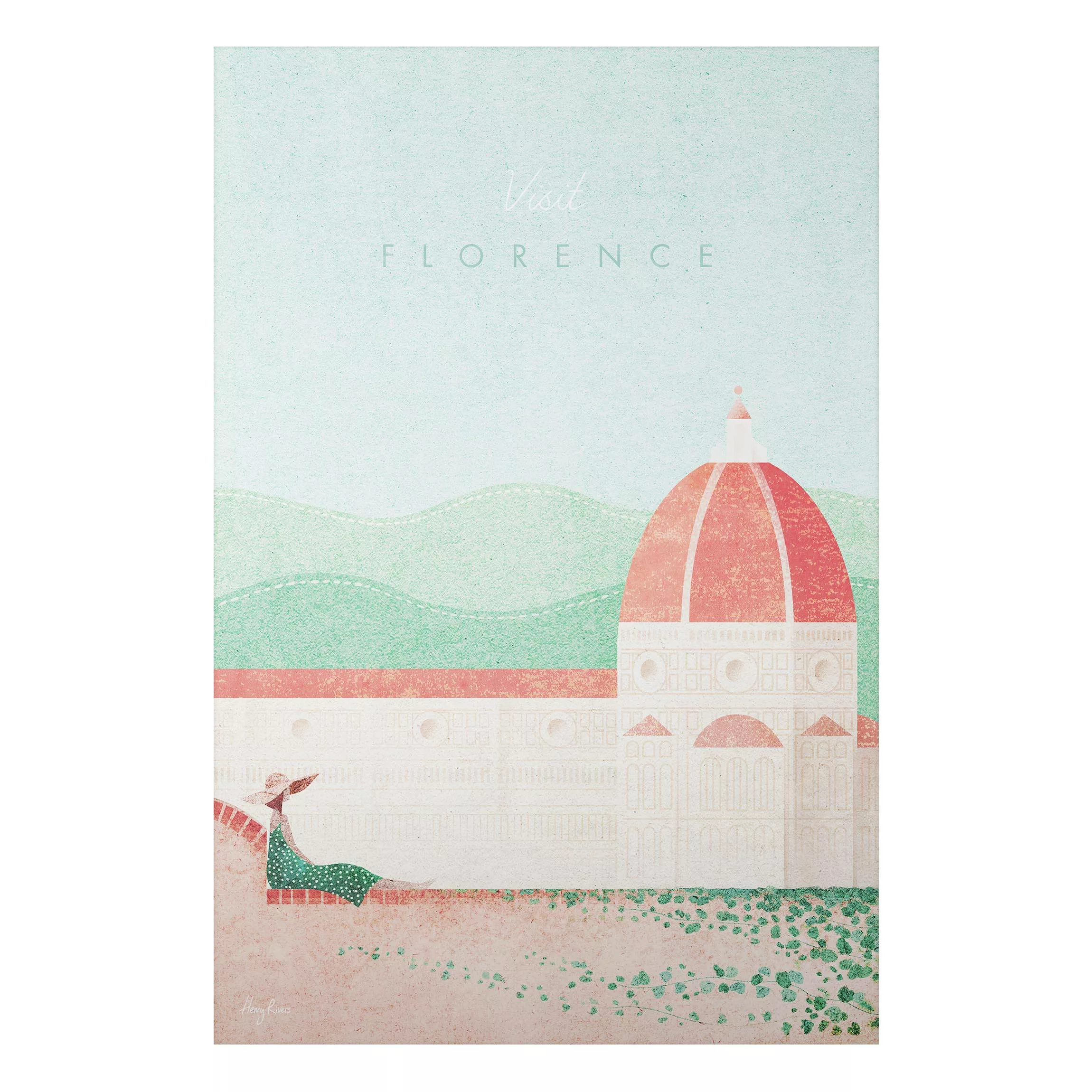 Alu-Dibond Bild Reiseposter - Florence günstig online kaufen