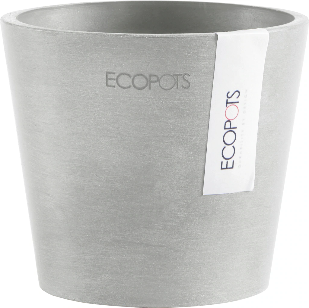 Ecopots Pflanztopf Amsterdam Mini Weißgrau 10,5 cm günstig online kaufen