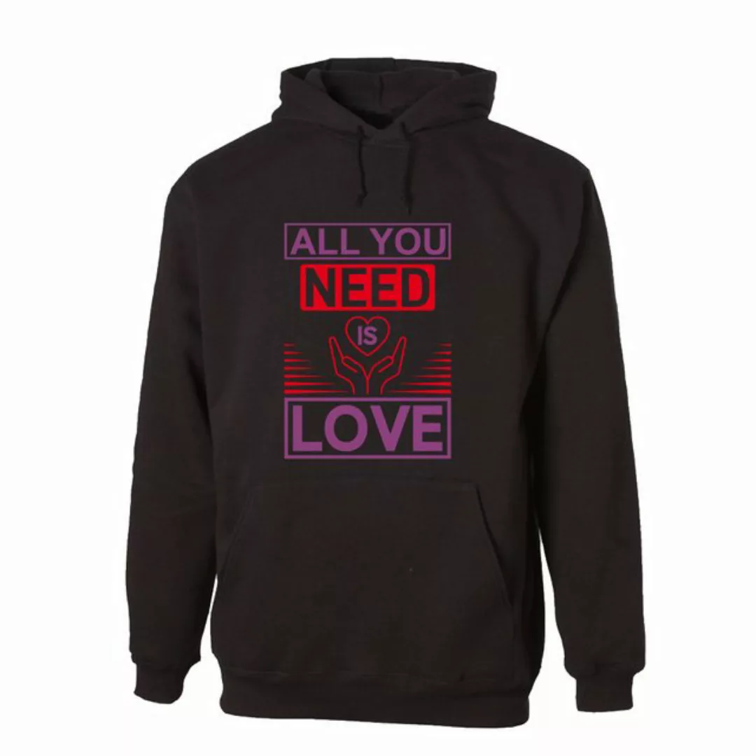 G-graphics Hoodie All you need is love Unisex mit trendigem Frontprint mit günstig online kaufen