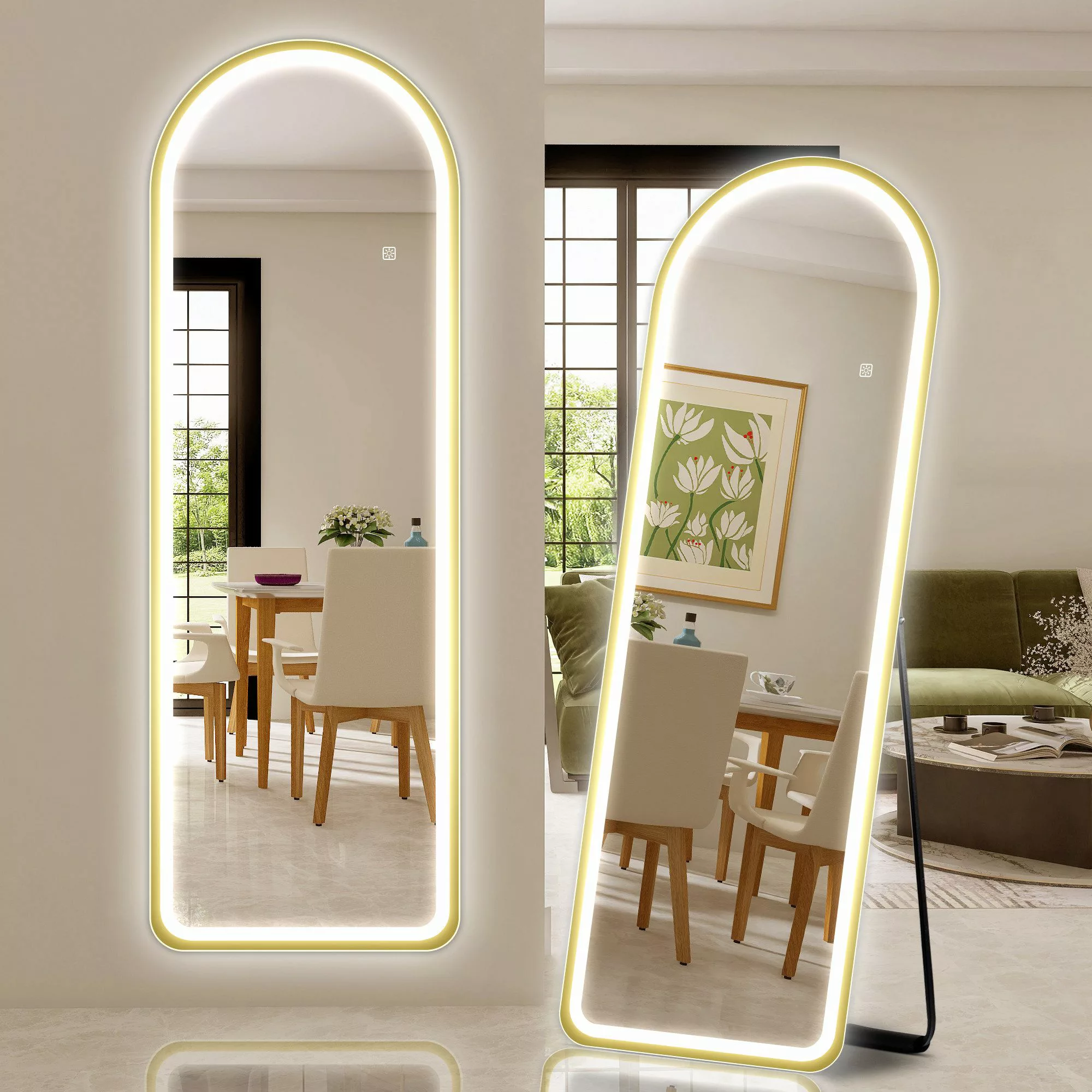 STARLEAD Standspiegel Ganzkörperspiegel mit LED-Leuchte und günstig online kaufen