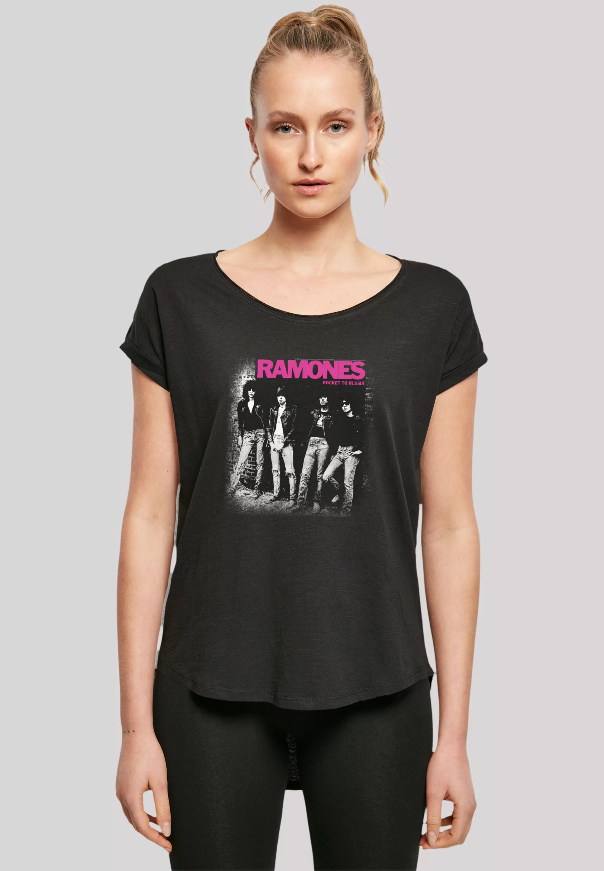 F4NT4STIC T-Shirt "Ramones Rock Musik Band Rocket To Russia Faded", Premium günstig online kaufen