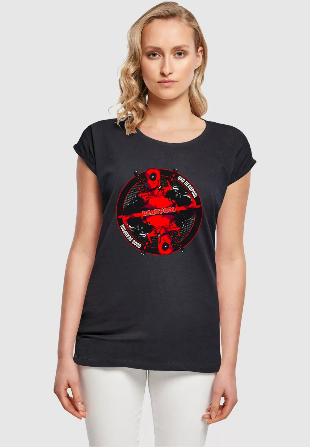 ABSOLUTE CULT T-Shirt "ABSOLUTE CULT Damen Ladies Deadpool - Good Bad T-Shi günstig online kaufen