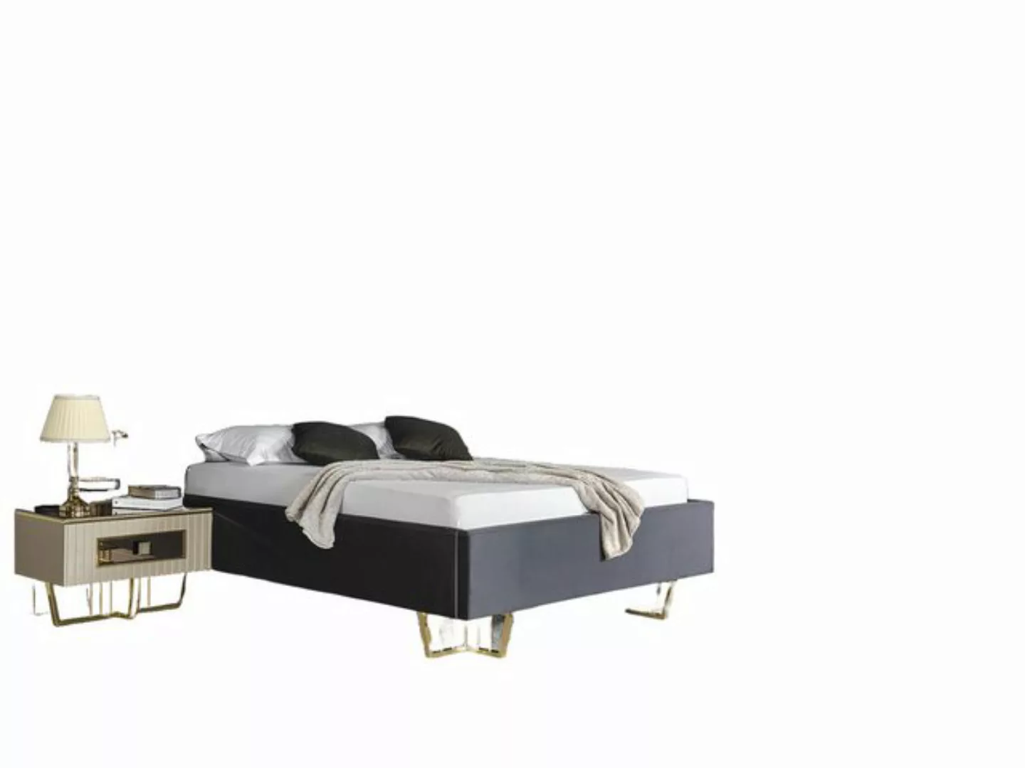 Xlmoebel Bett Schlafzimmermöbel-Set mit Luxusvilla-Bett, Doppelbett, zwei ( günstig online kaufen