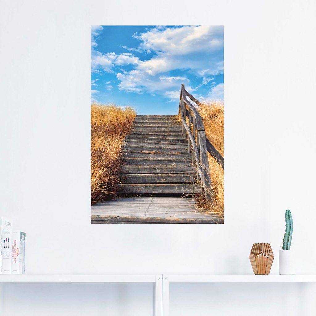 Artland Wandbild "Treppe Bohlenweg Insel Amrum", Küstenbilder, (1 St.), als günstig online kaufen