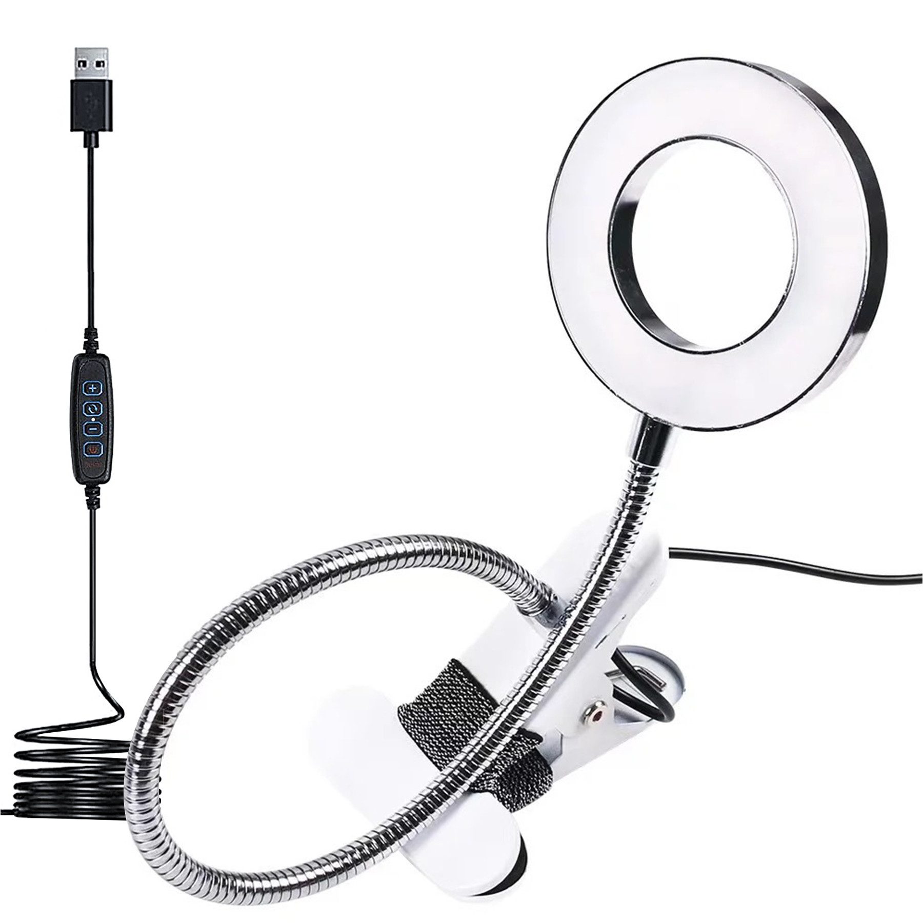 Senmudi LED Leselampe Klemmleuchte LED,360° Schwanenhals günstig online kaufen