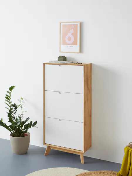 andas Schuhschrank "Pandrup", mit 3 Klappen, ca. 5 Paar Schuhe pro Klappe, günstig online kaufen