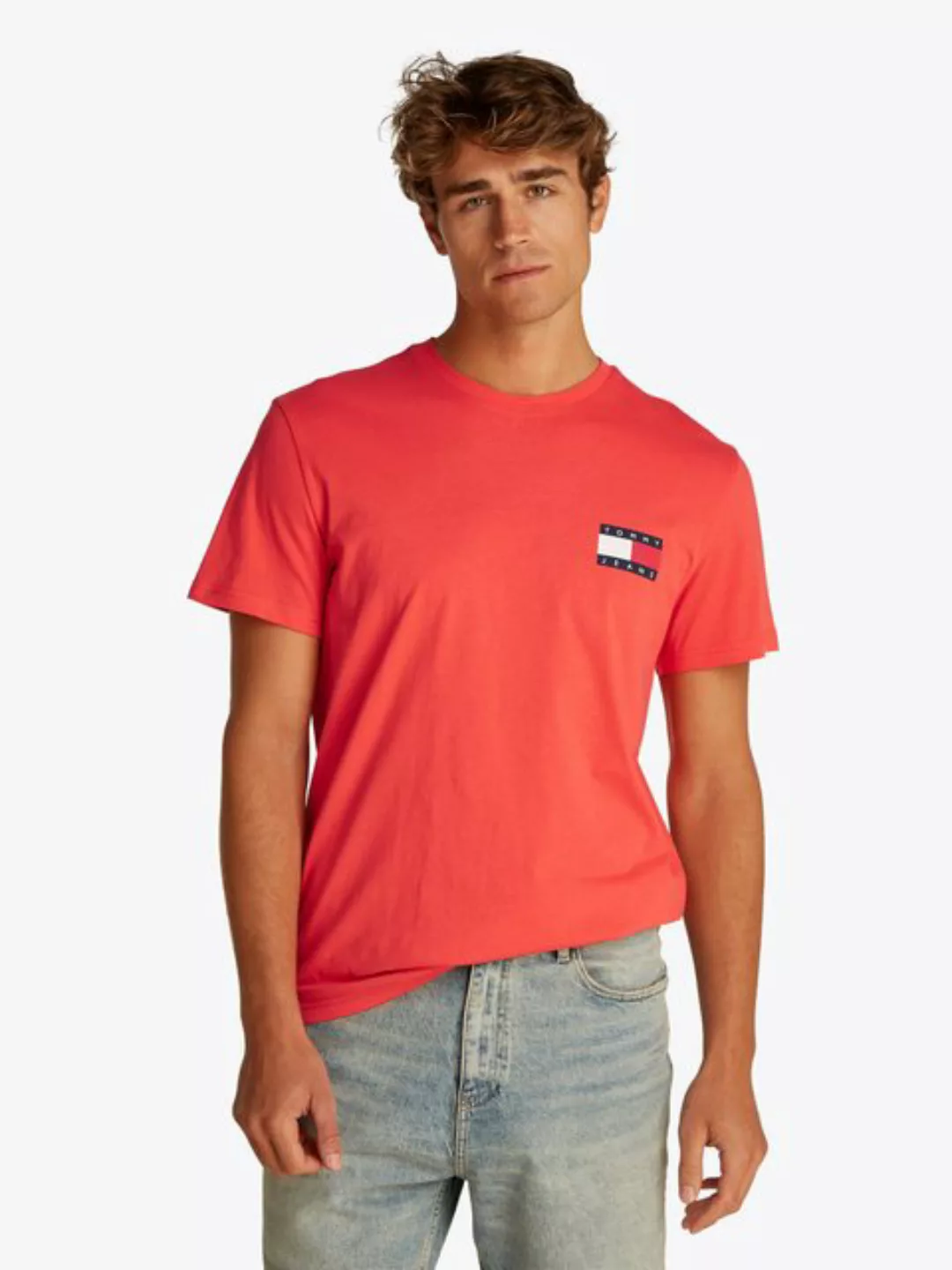 Tommy Jeans T-Shirt TJM SLIM ESSENTIAL FLAG TEE EXT günstig online kaufen