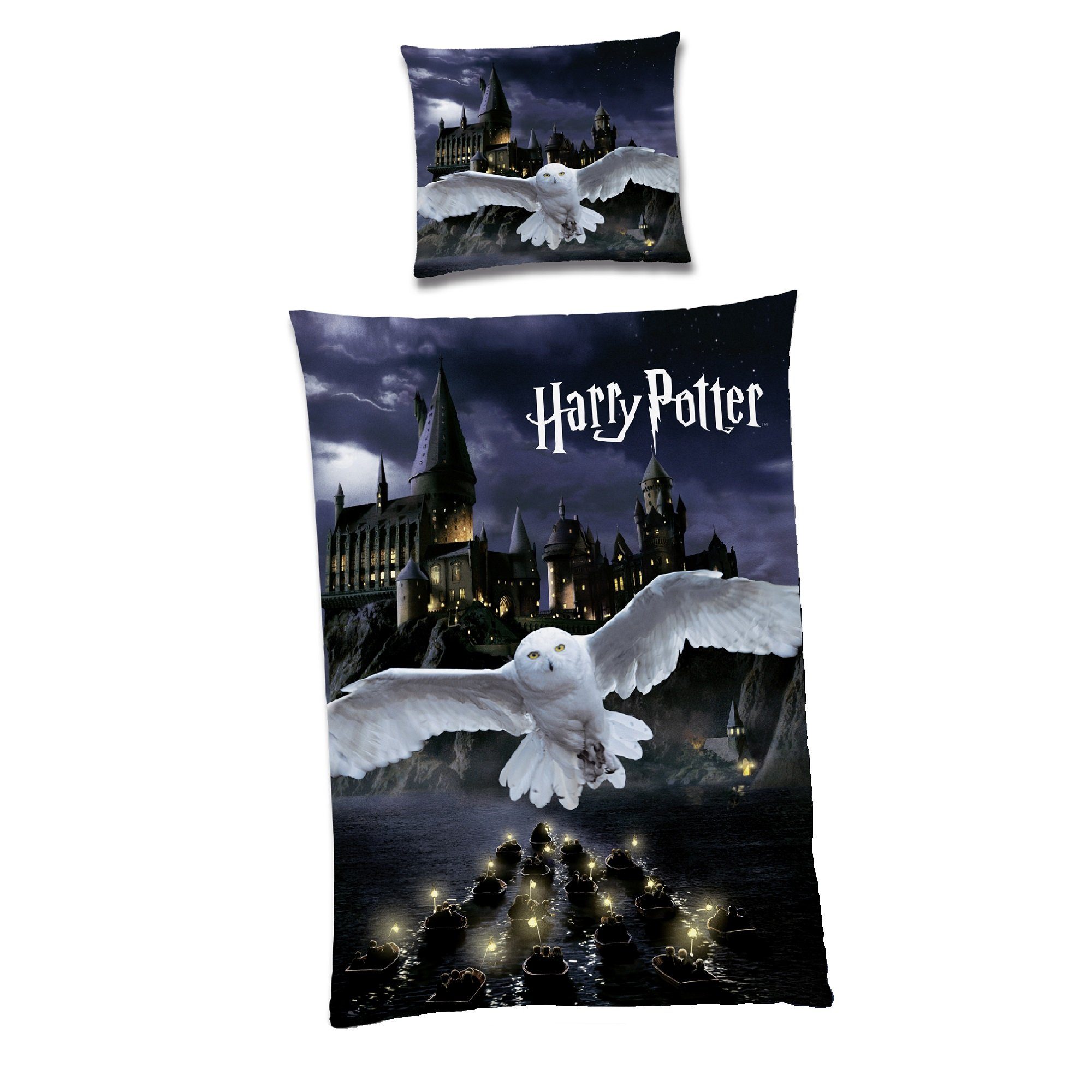 Familando Jugendbettwäsche Harry Potter "Eule" 135x200 günstig online kaufen